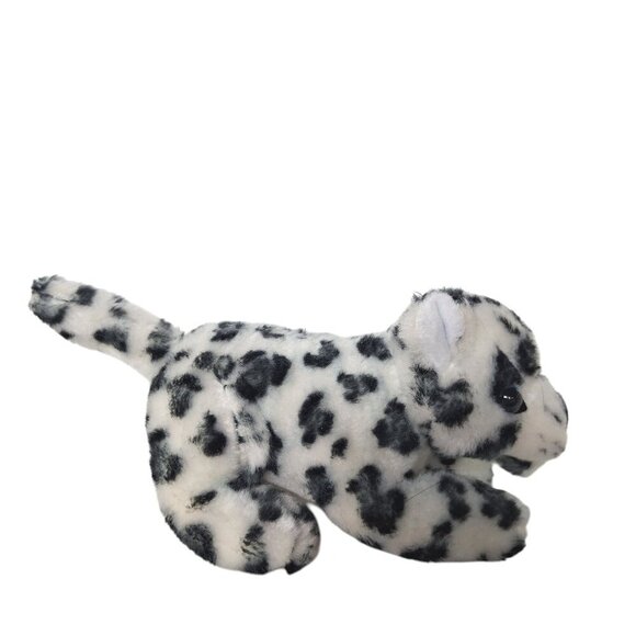 Snow Leopard Talking Plush Stuffed Animal White Black Gray - Picture 6 of 7